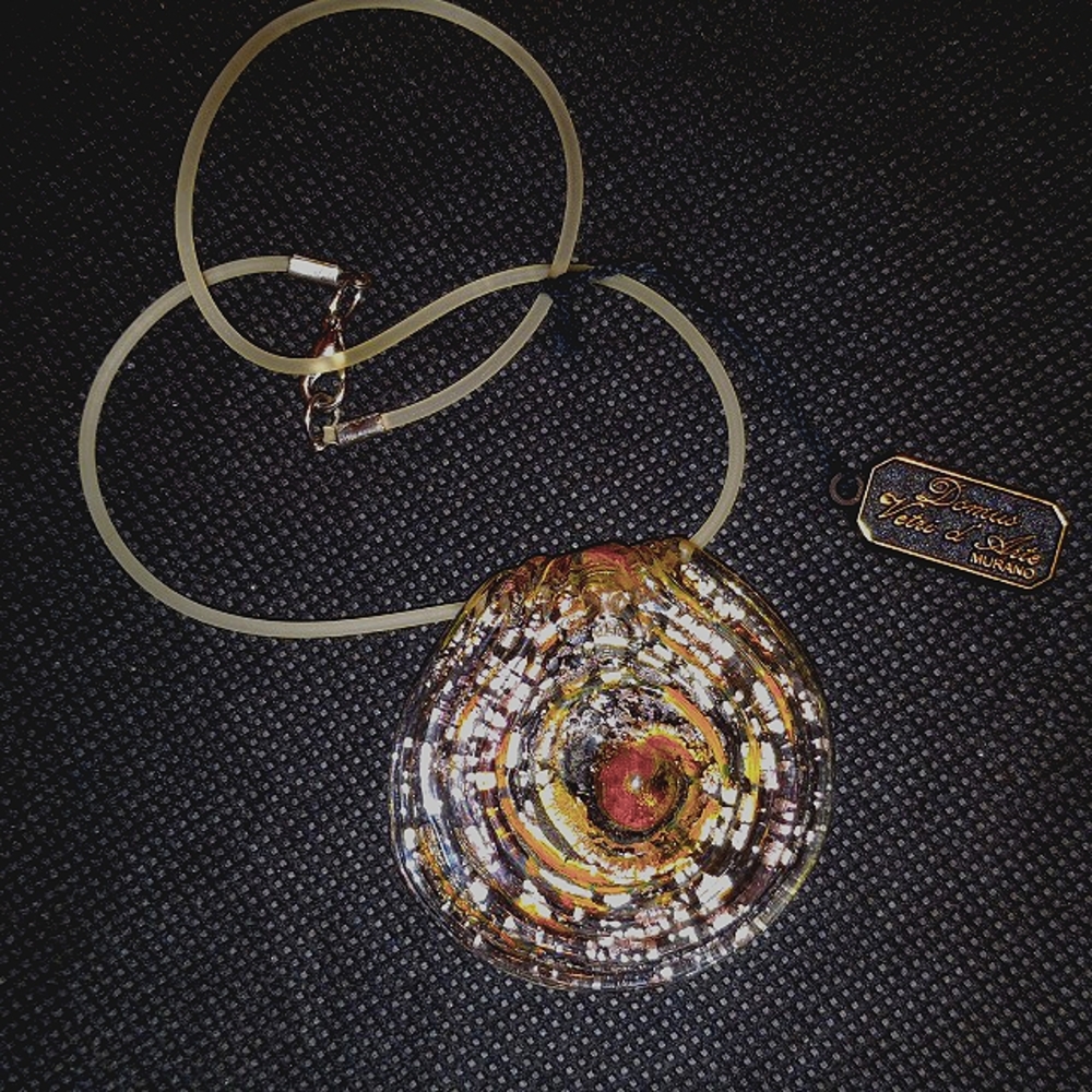 Vintage Murano Choker w/ Ancient Roman Glass Pendant
